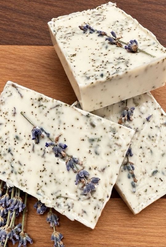 Charlie's Messy Scrub exfoliating lavender soap