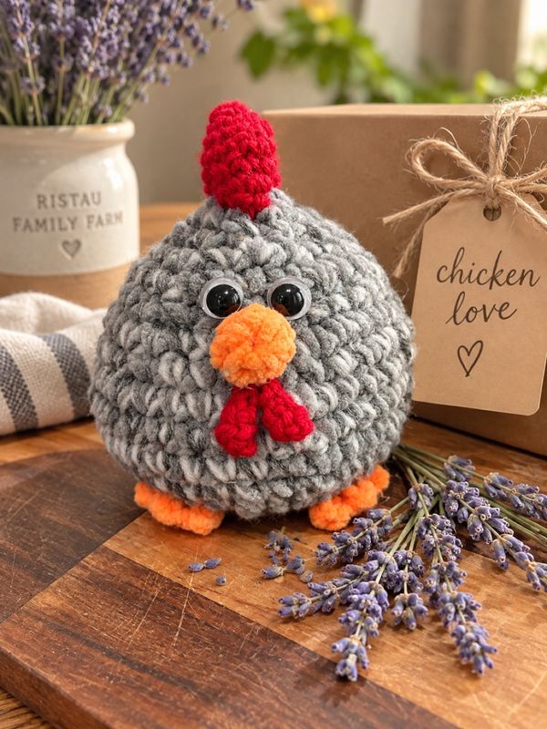 Chicken Love crochet chicken