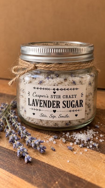 Casper's Stir Crazy lavender sugar jar